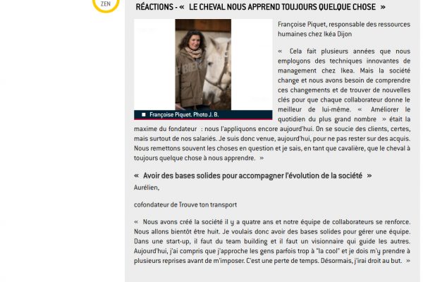 Equicoaching discovery morning with Le Bien Public